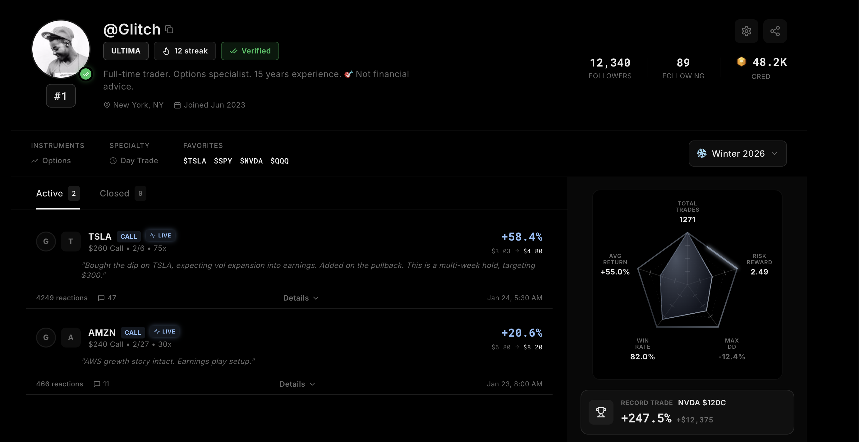 Nexus Trader Profile